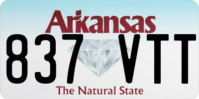 AR license plate 837VTT