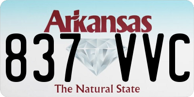 AR license plate 837VVC