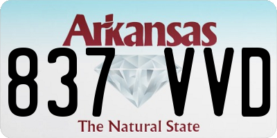AR license plate 837VVD