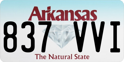 AR license plate 837VVI