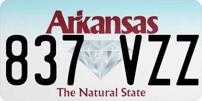 AR license plate 837VZZ