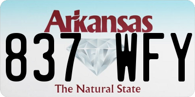 AR license plate 837WFY