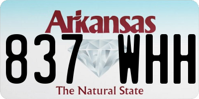 AR license plate 837WHH