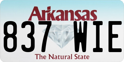 AR license plate 837WIE