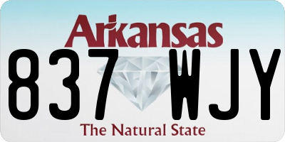 AR license plate 837WJY