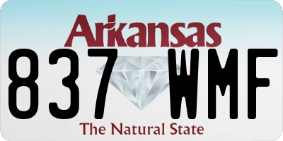 AR license plate 837WMF