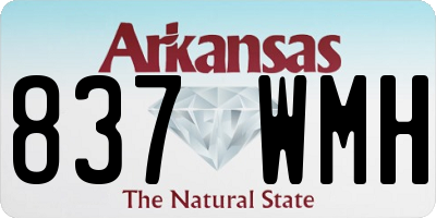 AR license plate 837WMH