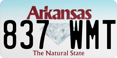 AR license plate 837WMT