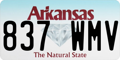 AR license plate 837WMV