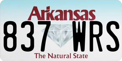 AR license plate 837WRS