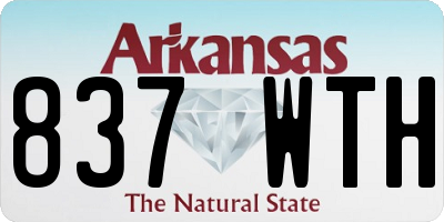 AR license plate 837WTH