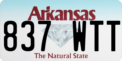 AR license plate 837WTT
