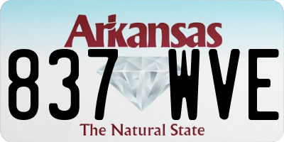 AR license plate 837WVE
