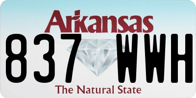 AR license plate 837WWH