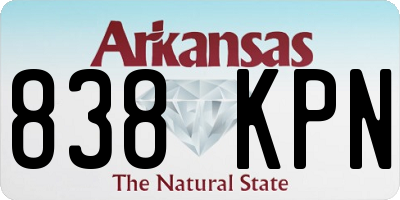 AR license plate 838KPN