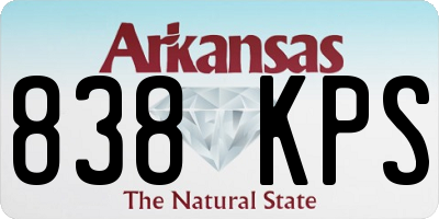AR license plate 838KPS