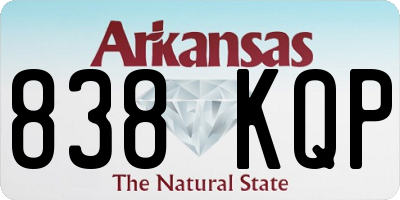 AR license plate 838KQP