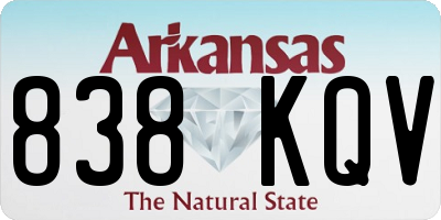 AR license plate 838KQV