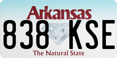 AR license plate 838KSE