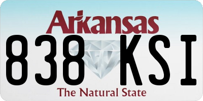 AR license plate 838KSI