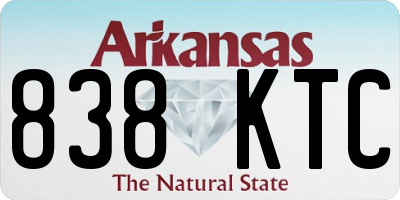 AR license plate 838KTC