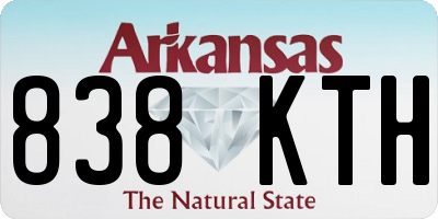 AR license plate 838KTH