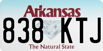 AR license plate 838KTJ