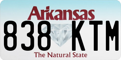 AR license plate 838KTM
