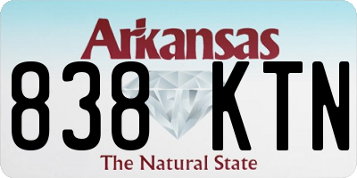 AR license plate 838KTN