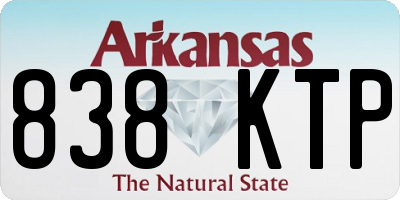 AR license plate 838KTP