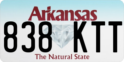 AR license plate 838KTT