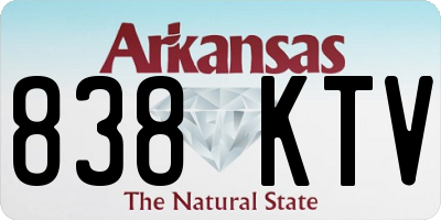 AR license plate 838KTV