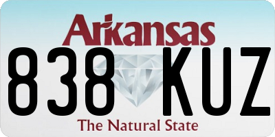 AR license plate 838KUZ