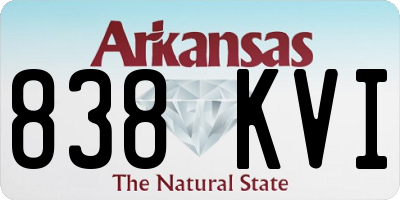 AR license plate 838KVI
