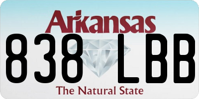 AR license plate 838LBB