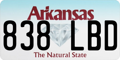 AR license plate 838LBD