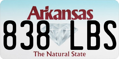AR license plate 838LBS