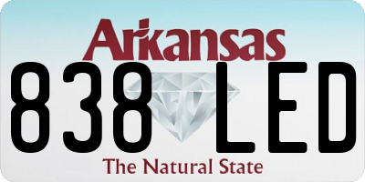AR license plate 838LED