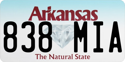 AR license plate 838MIA