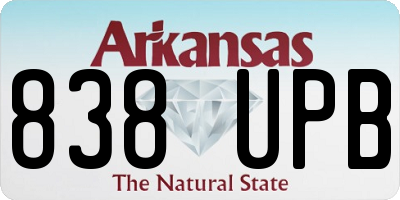 AR license plate 838UPB