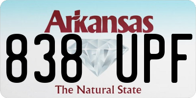 AR license plate 838UPF