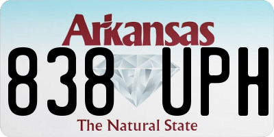 AR license plate 838UPH