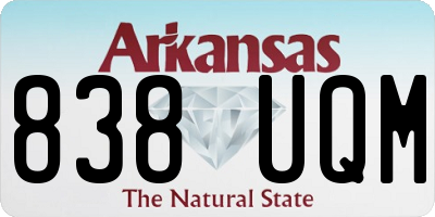 AR license plate 838UQM