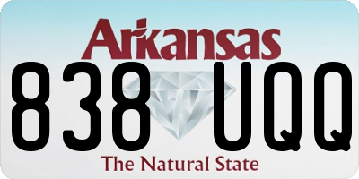 AR license plate 838UQQ