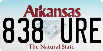 AR license plate 838URE
