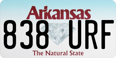 AR license plate 838URF