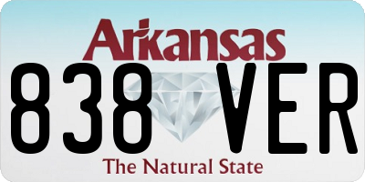 AR license plate 838VER