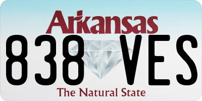 AR license plate 838VES