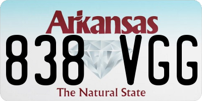 AR license plate 838VGG