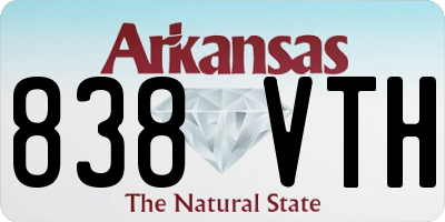 AR license plate 838VTH